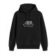Black Hoodie With Melting Film Reel Graphic Print