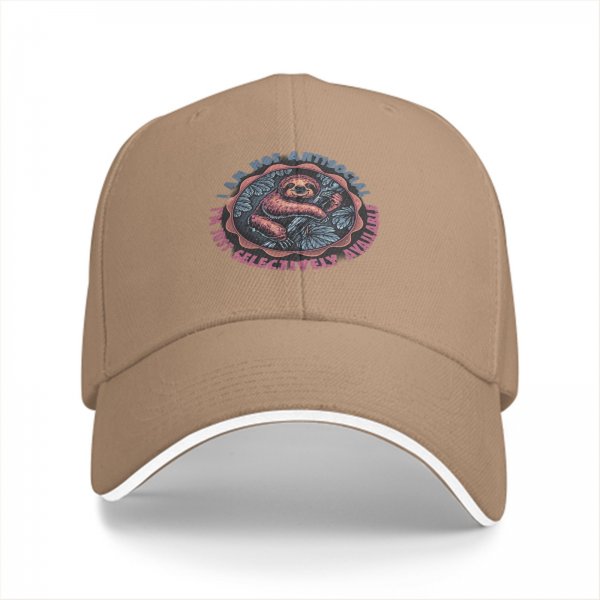 I Am Not Antisocial Sloth Baseball Cap