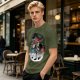 Olive T-Shirt Featuring Captain Hook and Mr. Smee from Peter Pan