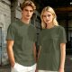 Oversized Olive Green Graphic Print Short Sleeve T-Shirt