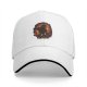 Black Baseball Cap with Fiery Attack Titan Graphic Print