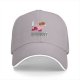 Black baseball cap with Kirby holding cake and knife, text 'Calm Down I'm Only Here For The Cake'