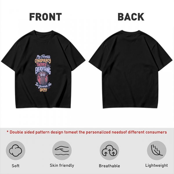 My Favorite Conspiracy Theory Everything Is Gonna Be Okay Cat T-Shirt