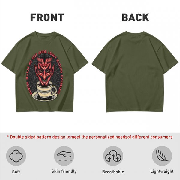 Coffee Makes Me Feel Good About Hating Everyone Devil T-Shirt