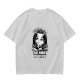 Olive t-shirt with Wednesday Addams 'I Like People Far Away From Me' print