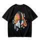 Olive T-Shirt With Cute Clownfish Sushi Graphic Print