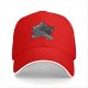 Black Baseball Cap with Black Cat and Wizard Hat Graphic