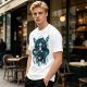 Olive T-Shirt With Celestial Dreamcatcher And Animal Artwork