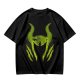 Olive Green T-Shirt With Monster Horned Claw Graphic Print