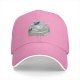 Black baseball cap with teacup on books and botanical print
