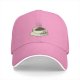 Black Baseball Cap With Coffee Cup And Cookies Graphic