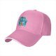 Black Baseball Cap With Blue Maneki-Neko Lucky Cat Graphic