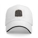 Black baseball cap with Purranormal Cativity cat skeleton graphic