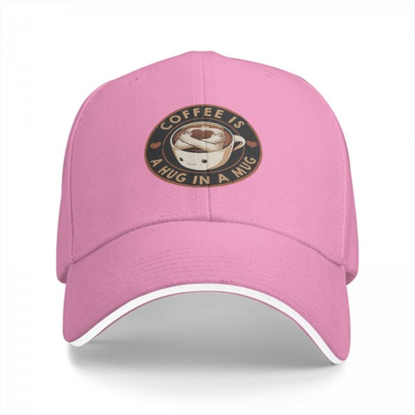 Coffee Is A Hug In A Mug Black Baseball Cap