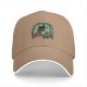 Black Baseball Cap with Spooky Witch Silhouette Halloween Print
