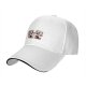 Black baseball cap with cartoon fighting tofu characters graphic