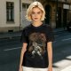 Olive T-shirt with He-Man and Battle Cat Graphic