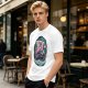 Olive T-shirt with One Piece Thousand Sunny Pirate Ship Print