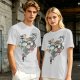 Olive T-Shirt With Studio Ghibli Character Balloon Print
