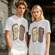 Olive T-Shirt With Surprised Light And Sad Burnt Bread Slices Graphic