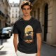Olive T-Shirt With Dragon Silhouette Full Moon Graphic Print