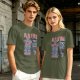 Olive T-Shirt with Hellfire Tiki Club Tiki Totem Graphic Print