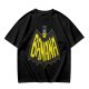 Olive green t-shirt with banana bat logo graphic