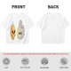 Olive T-Shirt With Surprised Flame and Burnt Ghost Character Art