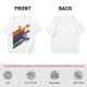 Studio Ghibli Characters Rainbow Stripe Graphic T-Shirt