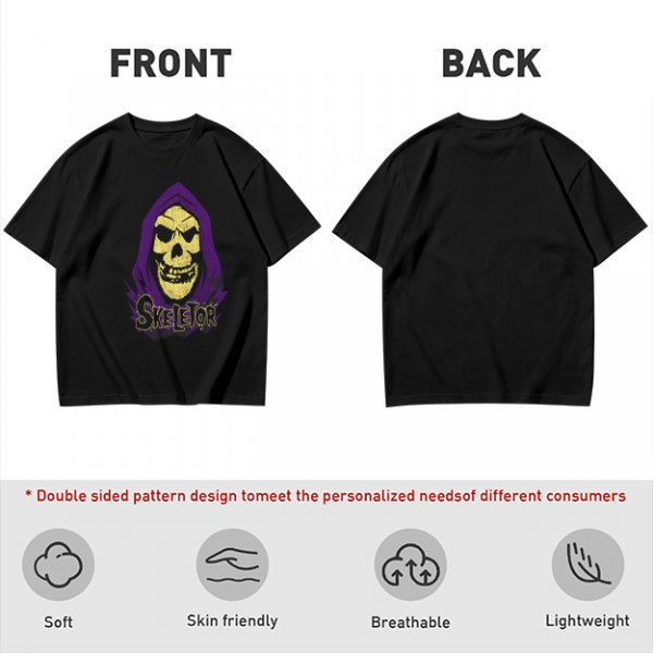 Olive T-Shirt With Skeletor Graphic Print