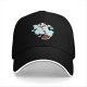 Black Baseball Cap With Appa From Avatar The Last Airbender Cloud Print