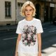 Olive Green T-Shirt With Cute Christmas Kittens And Holiday Gifts Print