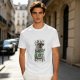 Oversized Army Green T-Shirt With 'Death By Coffee' Skeleton Print