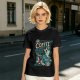 Olive t-shirt with mermaid coffee print 'Coffee Because Luring Sailors Takes Energy'
