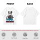 Olive t-shirt with panda drinking coffee and 'Sleep is for the dead' text