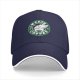 Black baseball cap with I Love Cats & Coffee graphic print