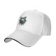 Black Baseball Cap With Japanese Style Cat Mask Art Print