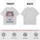Olive green t-shirt with stained glass style forest spirit anime artwork