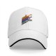Black Baseball Cap With Rainbow Animal Stripes Graphic