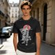 Olive T-shirt with Samurai Swordsman and Red Sun Print