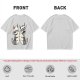 Olive T-Shirt With Two Sleepy Sky Bison Character Prints