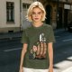 Olive T-Shirt with Charlie Brown and Snoopy at Oktoberfest Beer Barrel