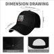 Black Baseball Cap with Psychedelic Ice Cream Monster Graphic Print