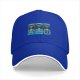Black Baseball Cap With Thunder Rain Lightning Tarot Card Style Print