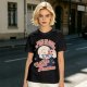 Olive Graphic T-Shirt With Sarcastic Skull Problem Quote