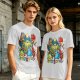 Dungeons and Dragons Cute Dragon Characters D20 T-Shirt Design