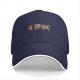 Black baseball cap with stylized ATGC graphic print