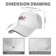 Black baseball cap with cute mushroom creature graphic print