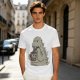 Olive T-Shirt Featuring Godzilla Eating Ramen