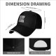 Black baseball cap with cute hippo screaming AHHH graphic